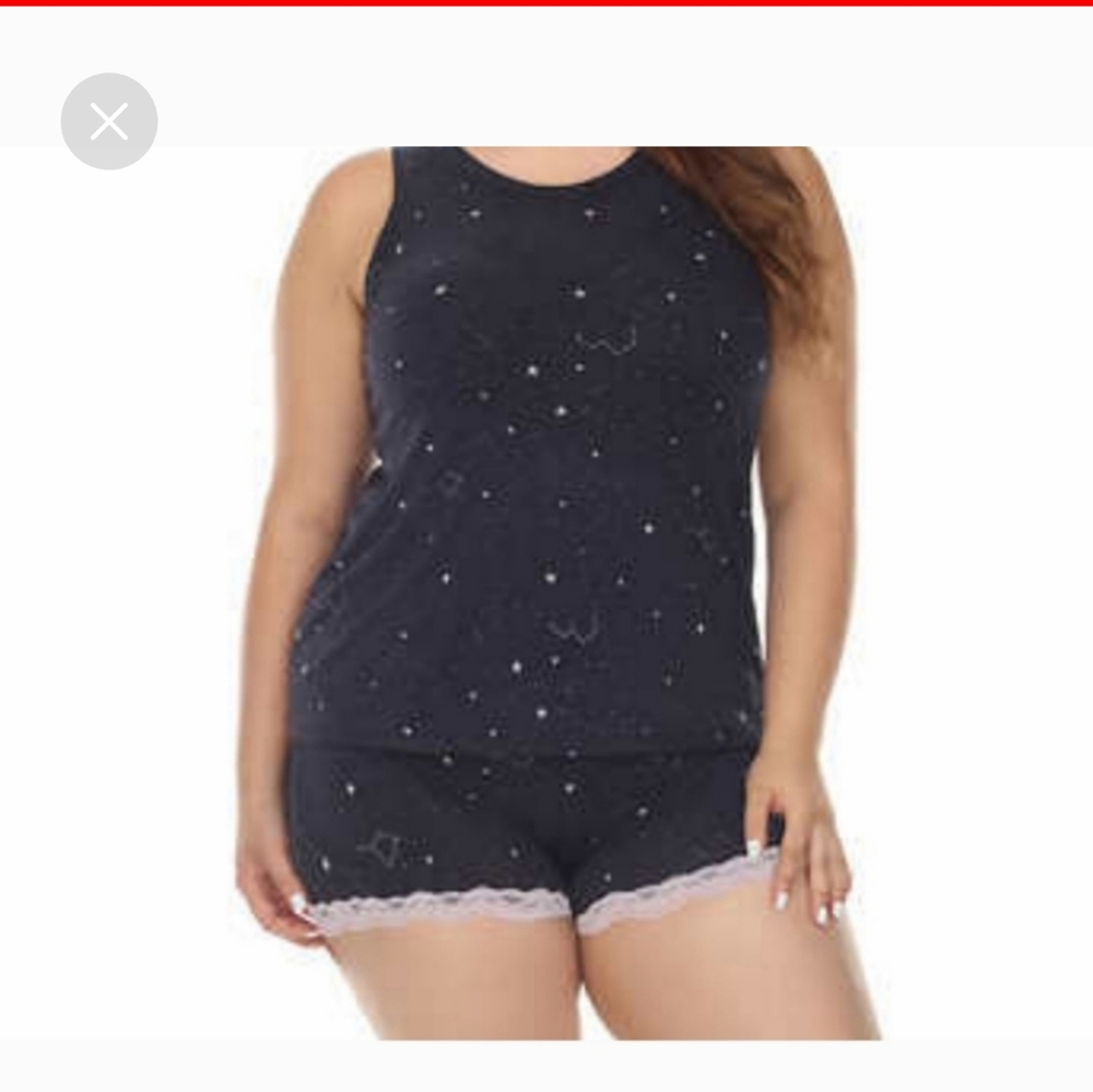 Honeydew Ladies' 2-piece Tank and Short Set lace nwt night blue - Picture 4 of 7